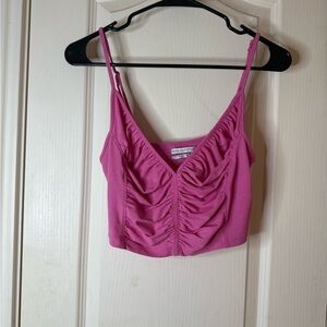 Urban Outfitters Fuchsia Ruched Camisole